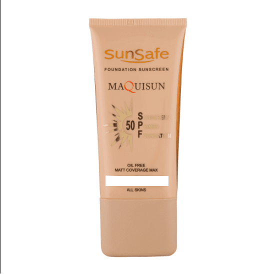 ضد آفتاب رنگی کرم پودری و پرایمری مکیسان SPF 50  سان سیف