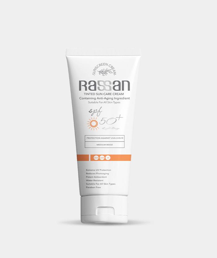 ضد آفتاب رنگی کرم پودری  SPF50 حجم ۴۰ میل راسن