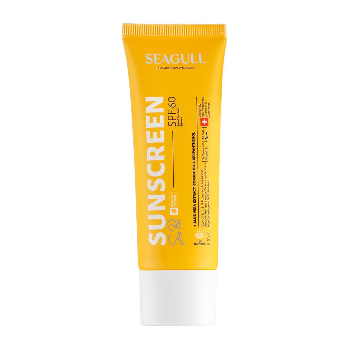 کرم ضد آفتاب فاقد رنگ با SPF 60 حجم 50 میلی لیتر سی گل