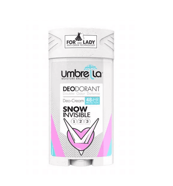 استیک ضد تعریق کرمی زنانه مدل Snow Invisible حجم 90 میل  آمبرلا