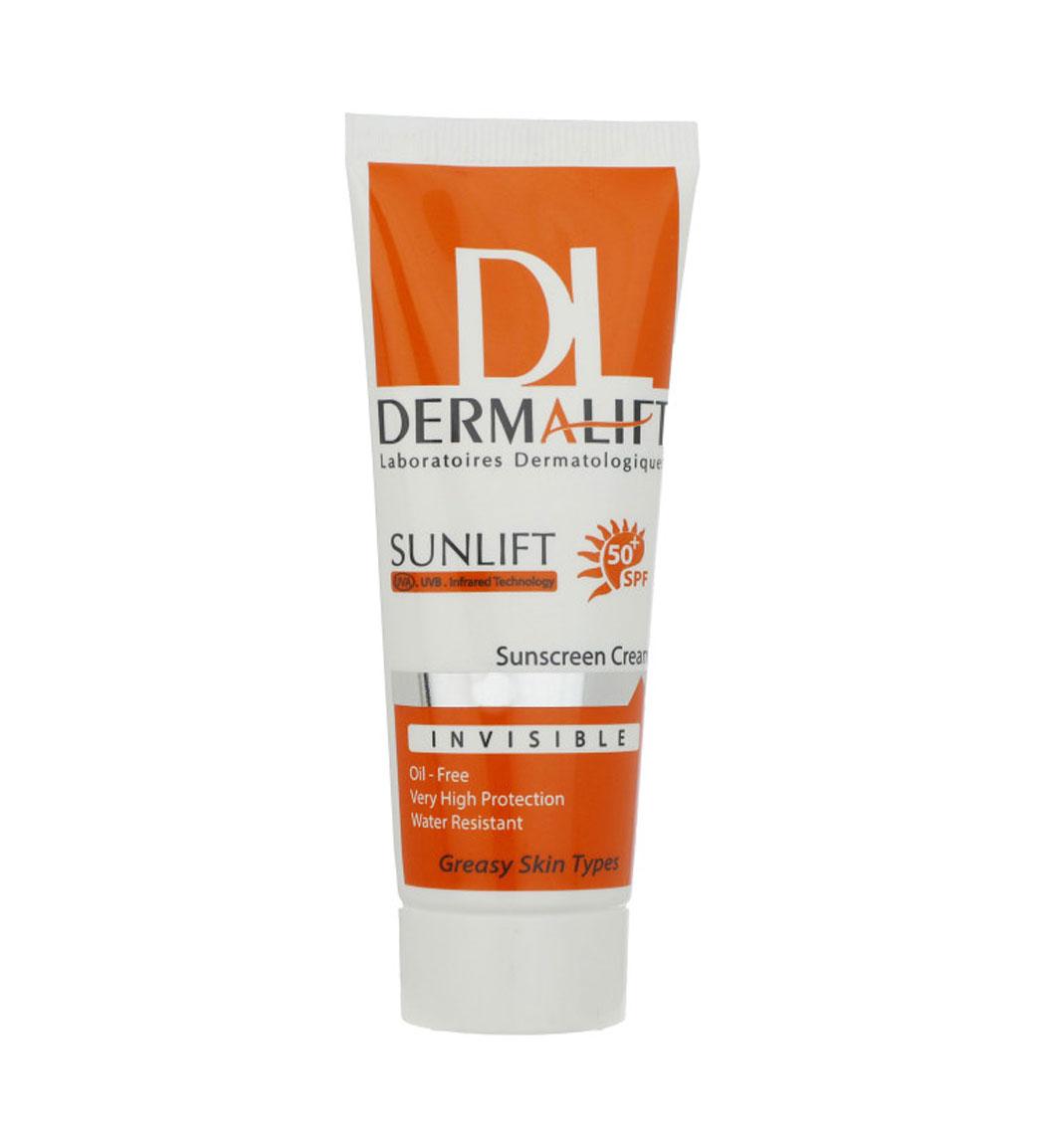 کرم ضد آفتاب رنگی مناسب پوست چرب spf50 حجم 40میل  درمالیفت