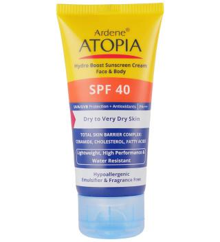 کرم ضد آفتاب رطوبت رسان صورت و بدن SPF40  پوست خشک 50 میل آتوپیا آردن