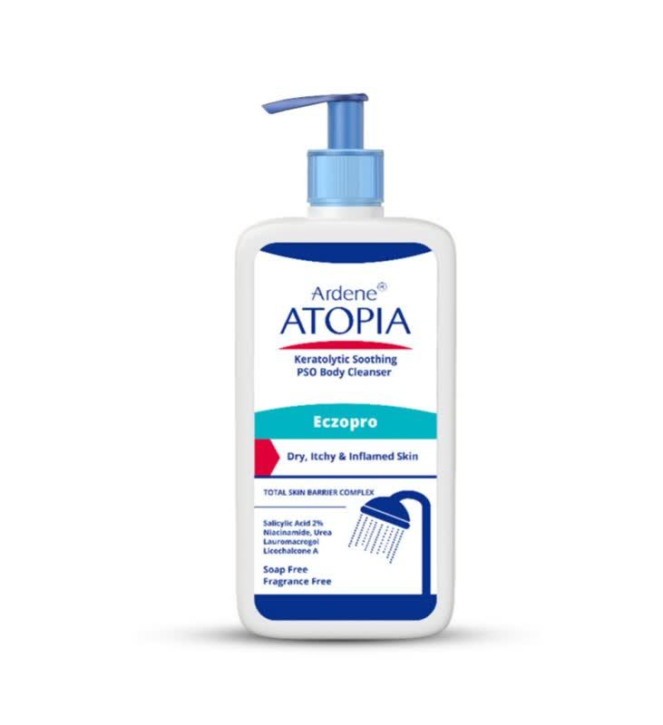 بالم شوینده بدن التیام بخش و لایه بردار پوست مدل Eczopro حجم 500میل اتوپیا آردن