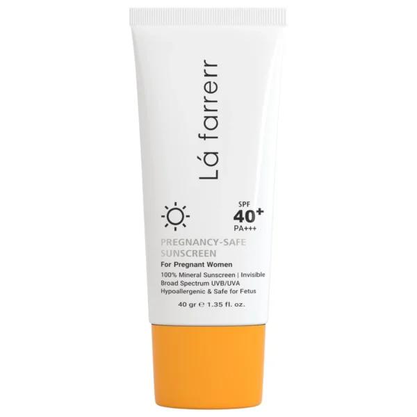 کرم ضد آفتاب بی رنگ بارداری SPF40   لافارر
