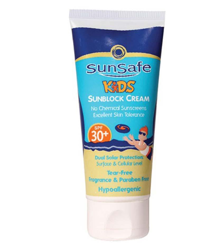 کرم ضد آفتاب کودکان spf30 حجم 50میل سان سیف
