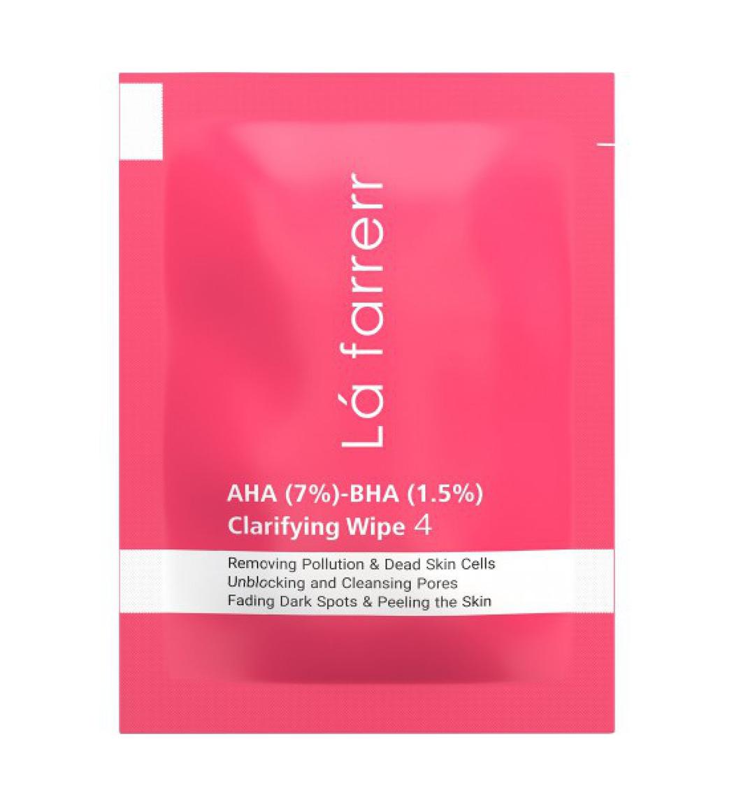 پد پاکسازی و لایه بردار پوست 4 حاوی 7% AHA و 1/5% BHA بسته 30عددی لافارر